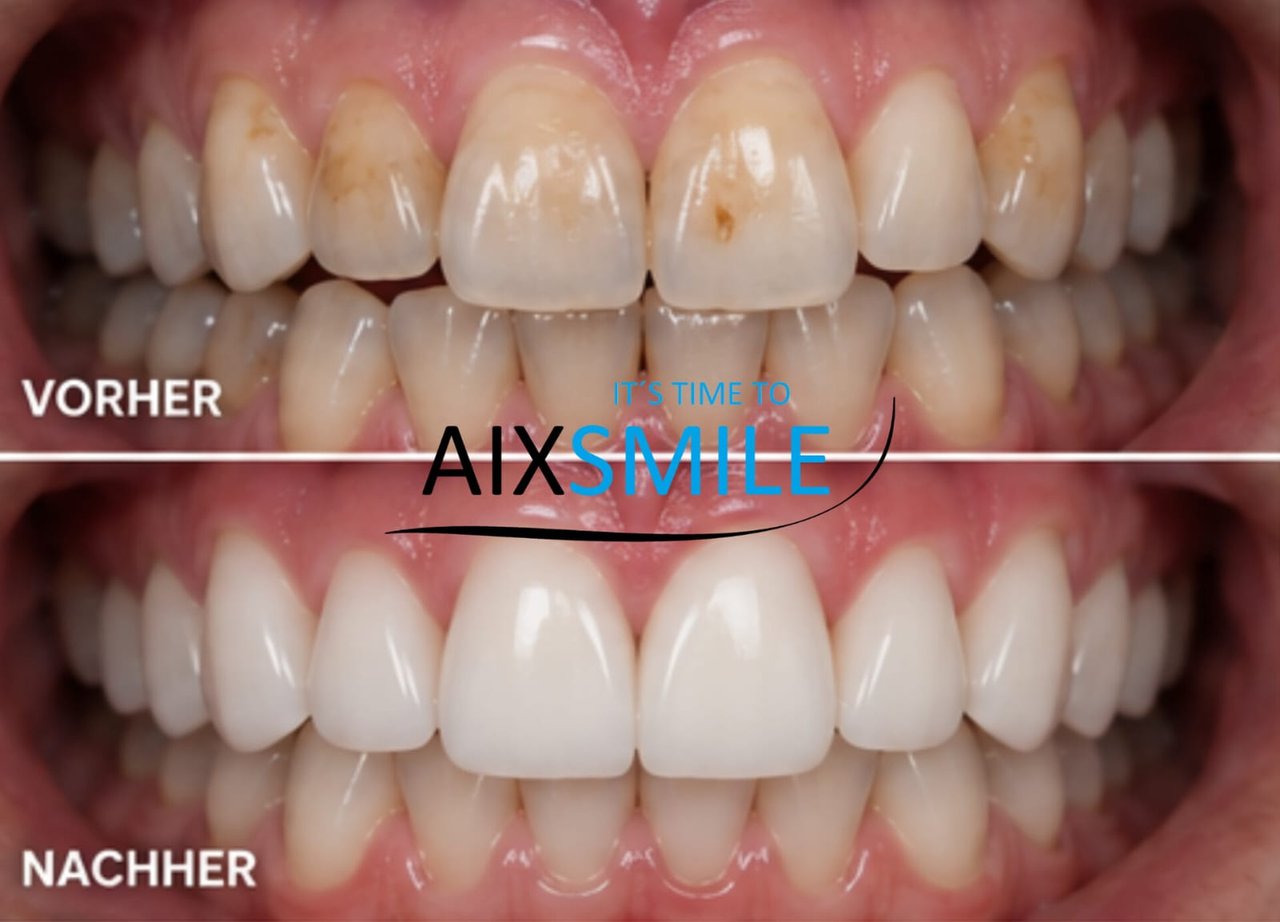 Veneers before-and-after comparison, case 7